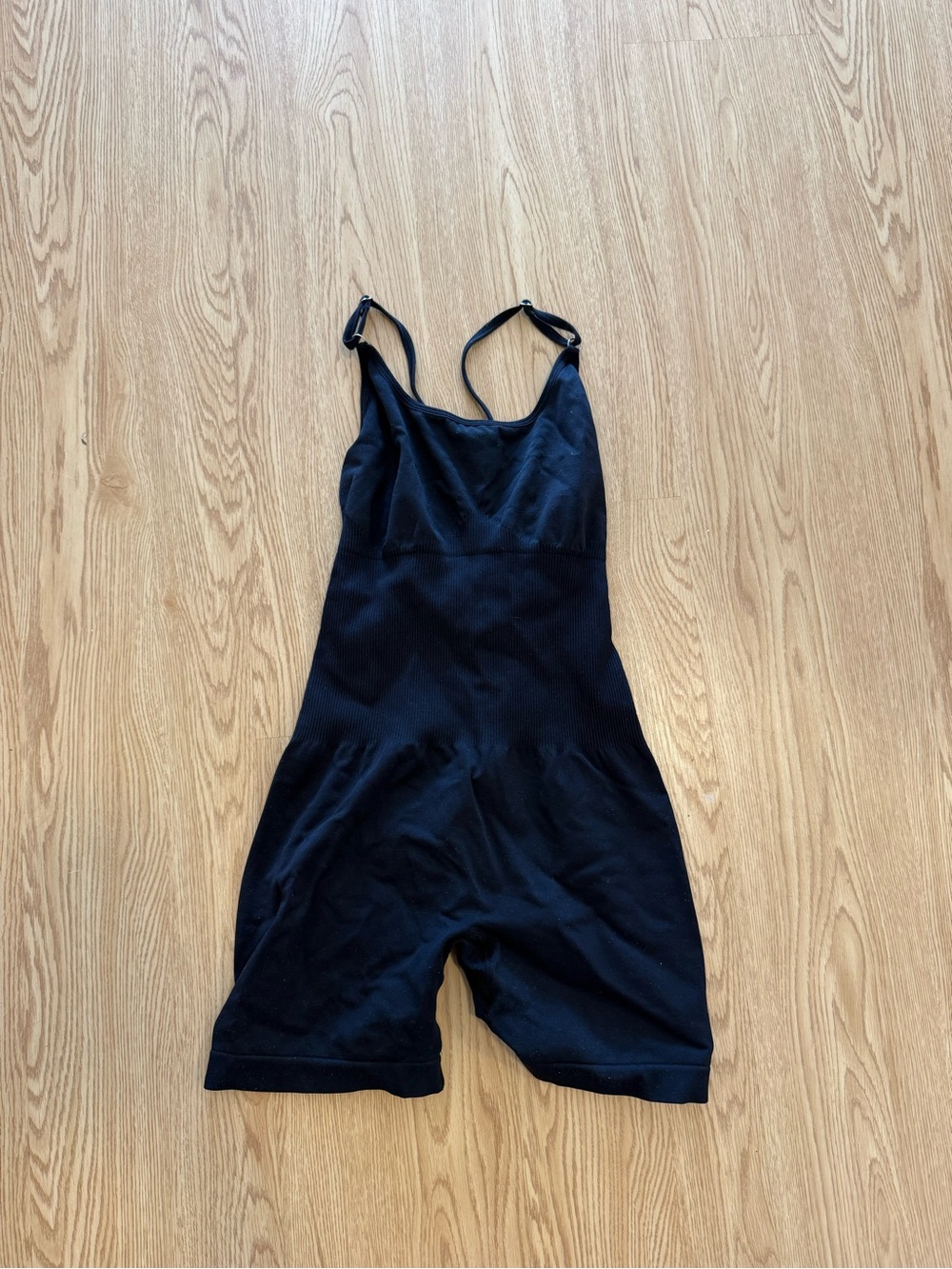 Black Slimming Workout Romper